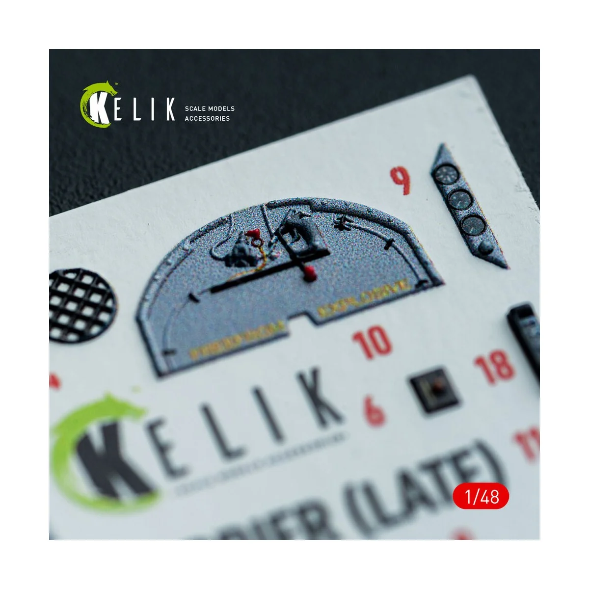 AV-8A HARRIER (Late) - interior 3D decals for Kinetic kit, 1/48 - K...