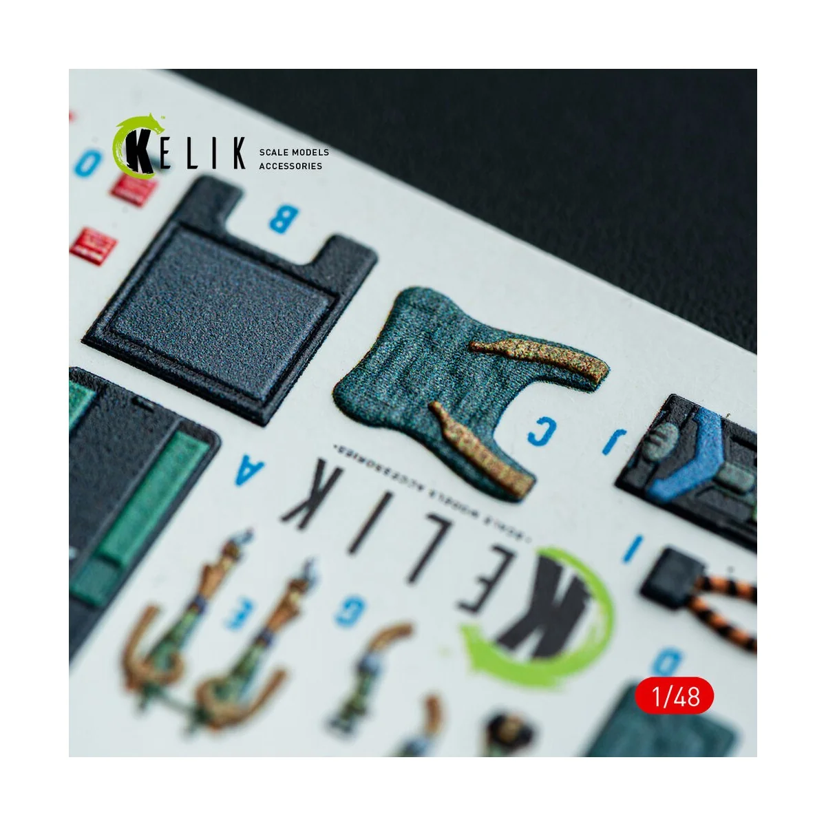 HARRIER GR3 - interior 3D decals for Kinetic kit, 1/48 - Kelik K48151