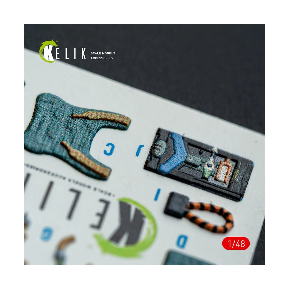 HARRIER GR3 - interior 3D decals for Kinetic kit, 1/48 - Kelik K48151