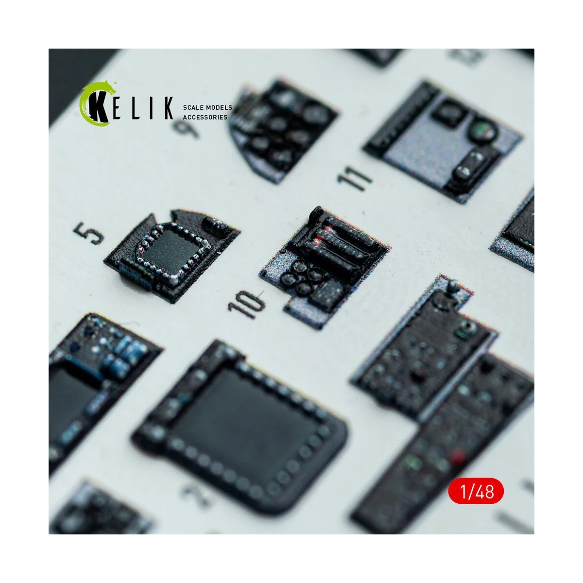 F-14D - interior 3D decals for GWH kit, 1/48 - Kelik K48159