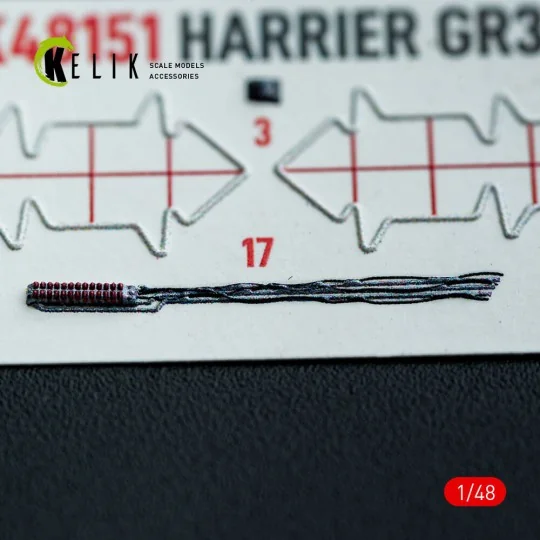 HARRIER GR3 - interior 3D decals for Kinetic kit, 1/48 - Kelik K48151