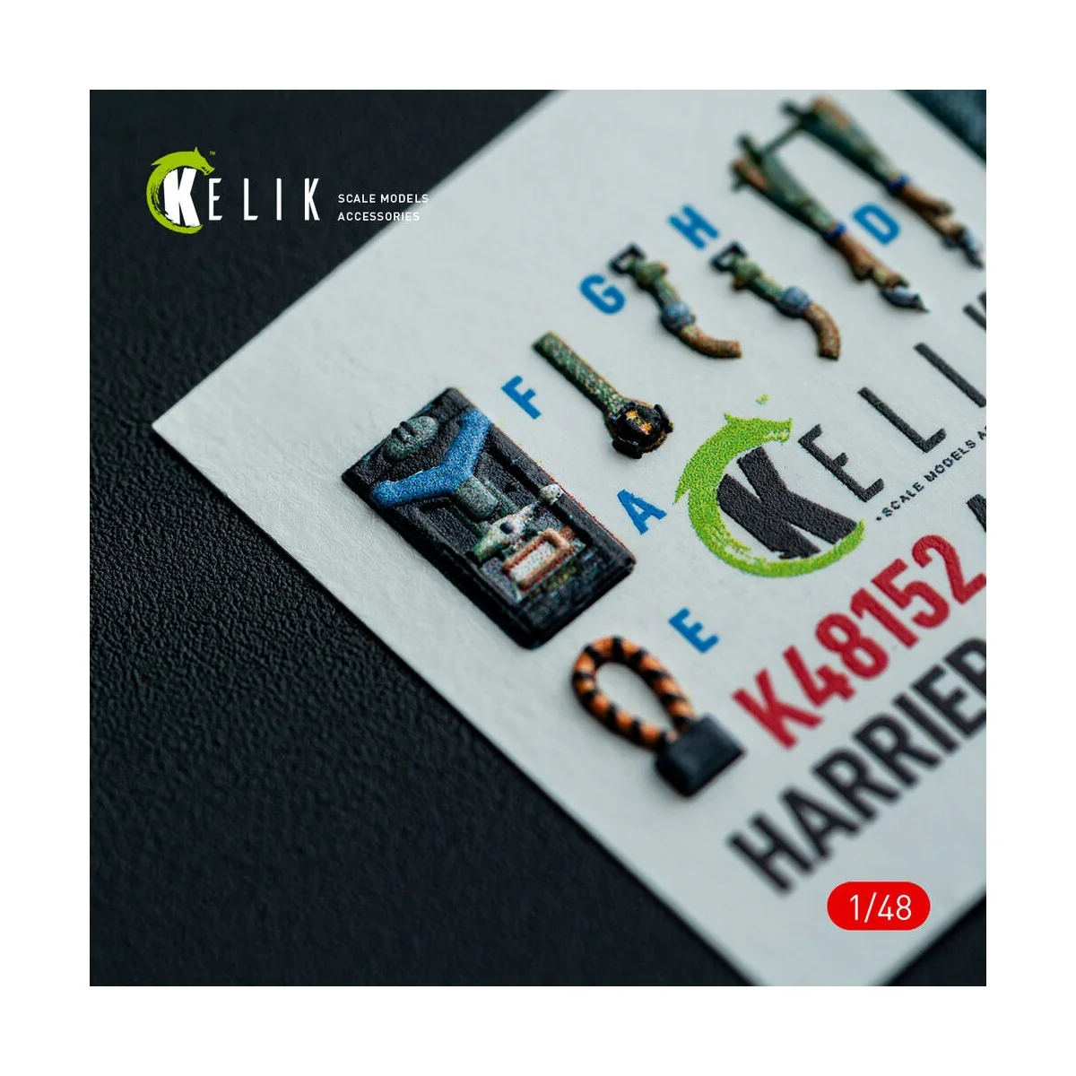 AV-8A HARRIER (Early) - interior 3D decals for Kinetic kit, 1/48 - ...