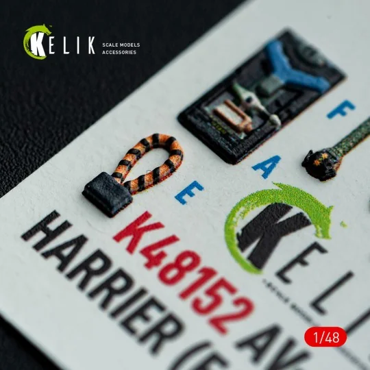 AV-8A HARRIER (Early) - interior 3D decals for Kinetic kit, 1/48 - ...