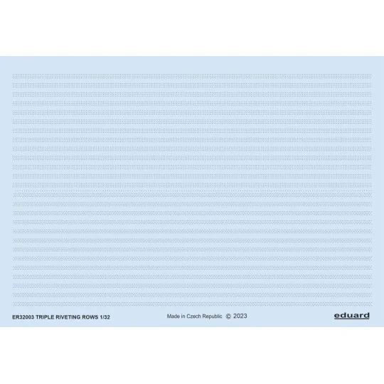 Triple riveting rows 1/32 - Eduard Accessories ER32003