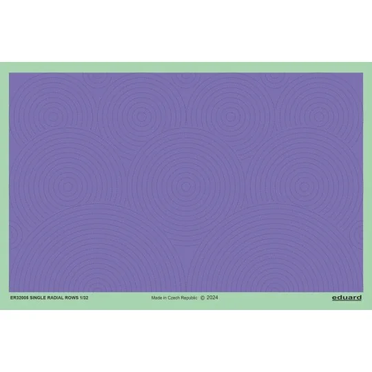 Single radial rows, 1/32 - Eduard Accessories ER32005 Single radial rows, 1/32 - Eduard Accessories ER32005