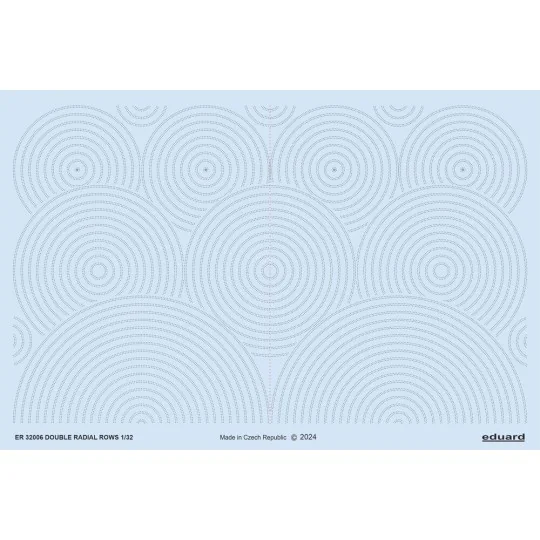Double radial rows, 1/32 - Eduard Accessories ER32006 Double radial rows, 1/32 - Eduard Accessories ER32006