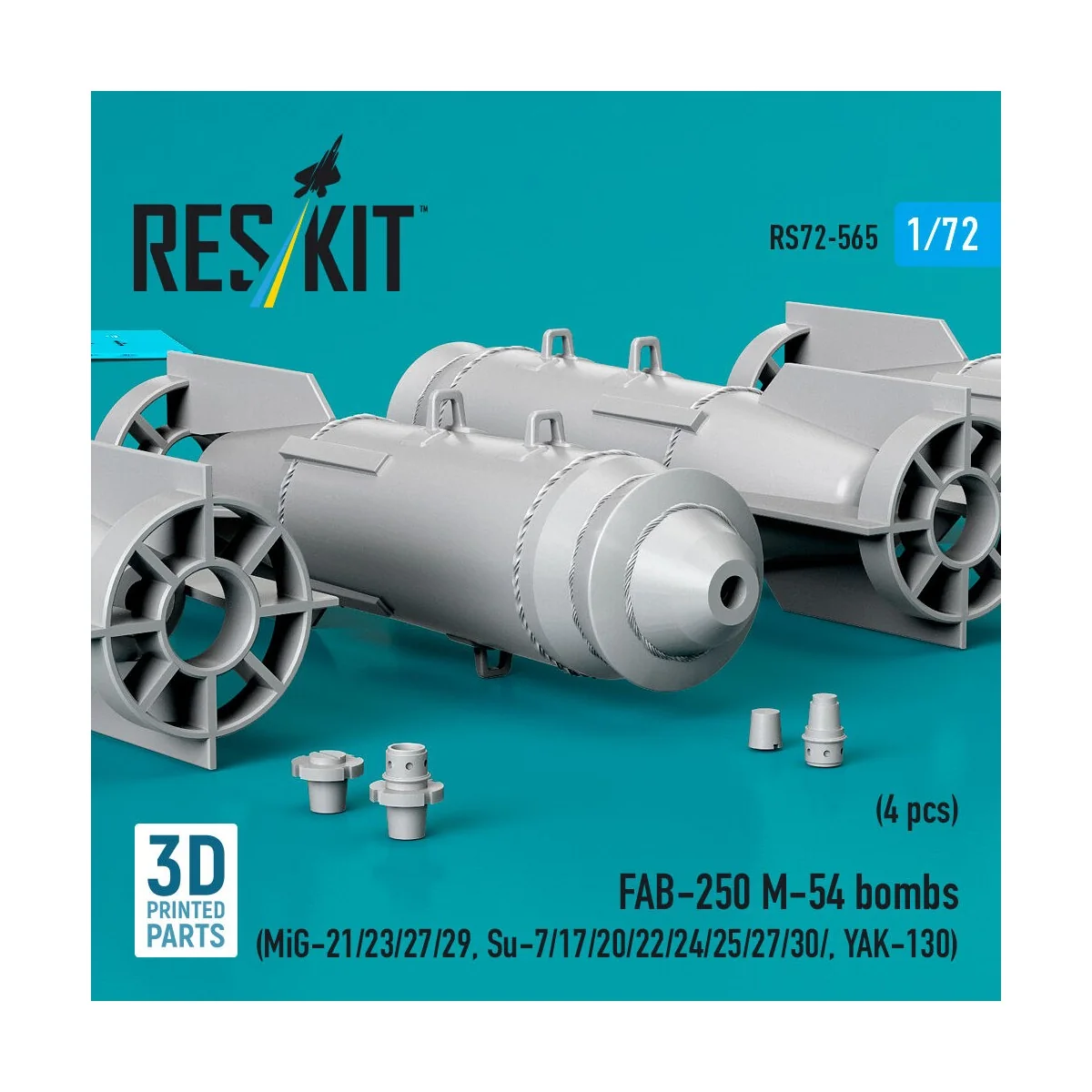 FAB-250 ?-54 bombs (4 pcs) (MiG-21/23/27/29, Su-7/17/20/22/24/25/27...