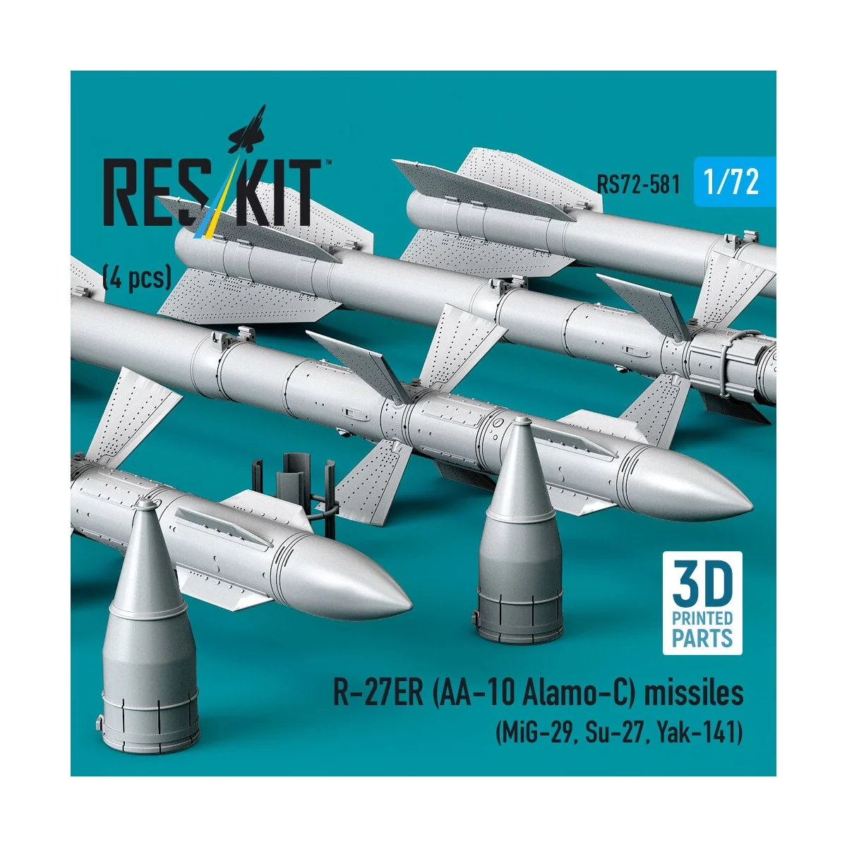 R-27ER (AA-10 Alamo-C) missiles (4 pcs) (MiG-29, Su-27, Yak-141) (3...