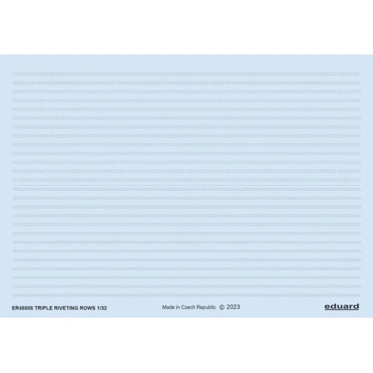 Triple riveting rows 1/48 - Eduard Accessories ER48008