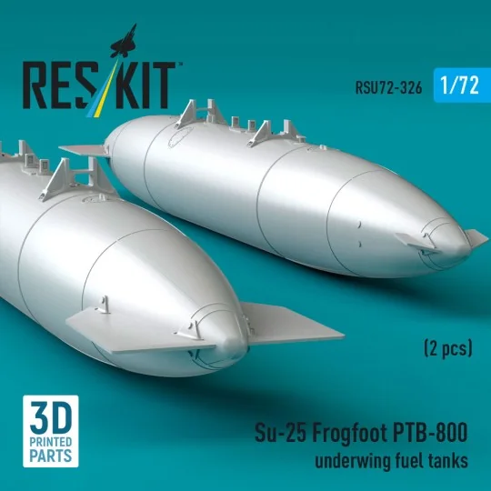 Su-25 Frogfoot PTB-800 underwing fuel tanks (2 pcs) (3D Printed), 1...