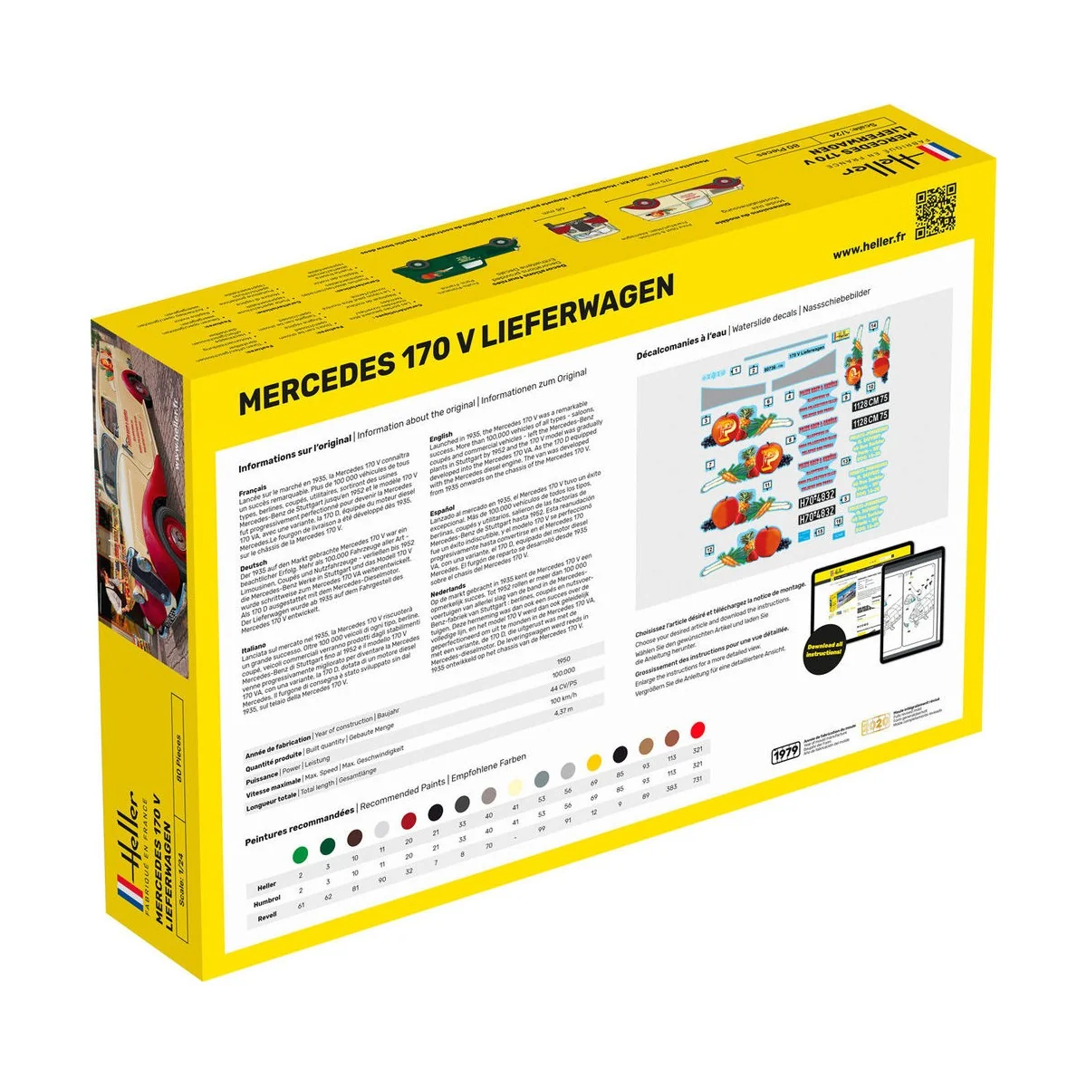 STARTER KIT MB 170 Lieferwagen - Heller 56736