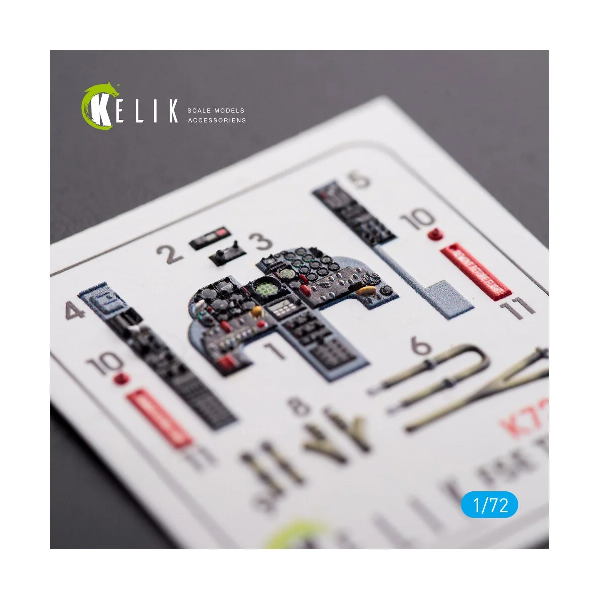 F-5E Tiger II early series interior 3D decals for Dream Model kit, ...