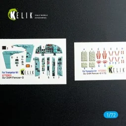 SU-24M interior 3D decals for Trumpeter kit, 1/72 - Kelik K72003