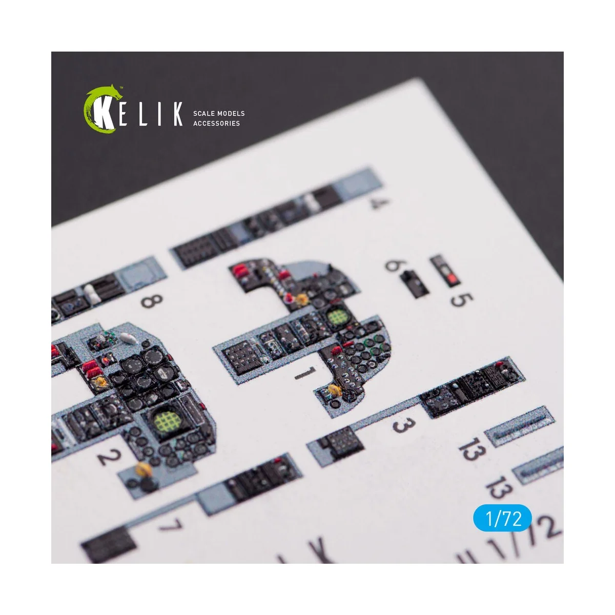 F-5F Tiger II full interior 3D decals for Dream Model kit, 1/72 - K...