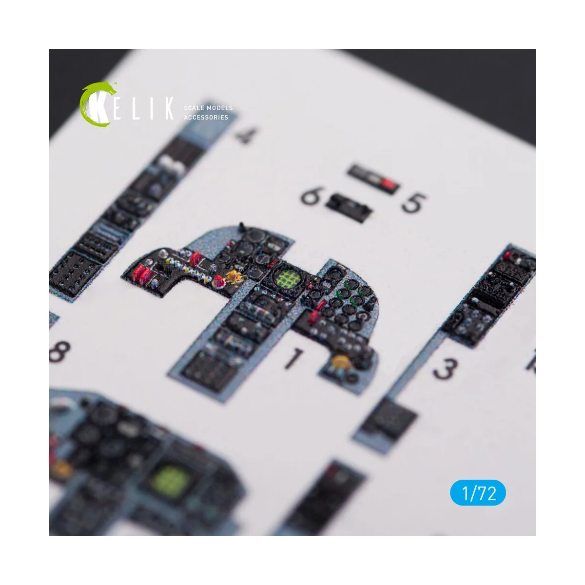 F-5F Tiger II full interior 3D decals for Dream Model kit, 1/72 - K...