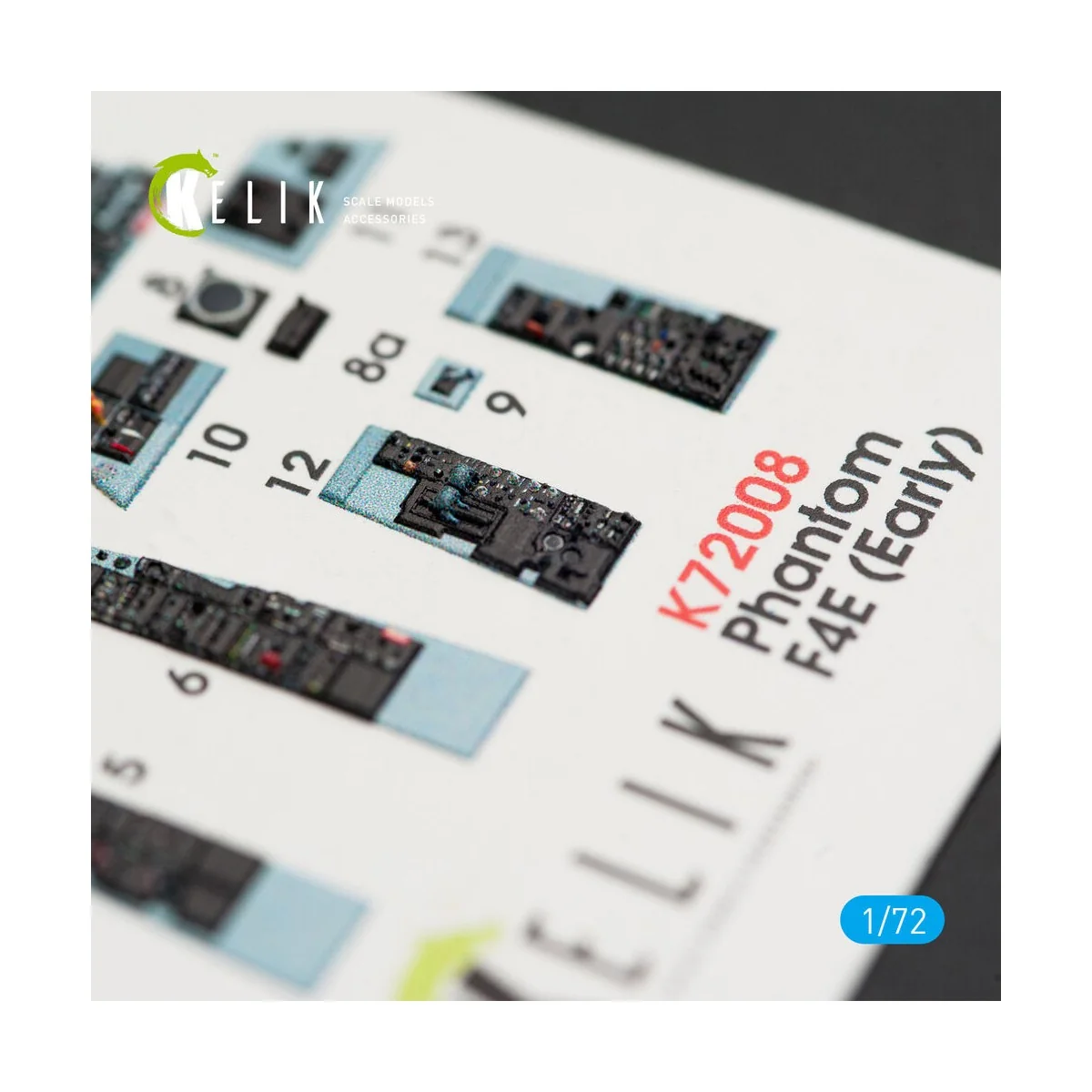 F-4E Phantom II interior 3D decals for FineMolds kit, 1/72 - Kelik ...