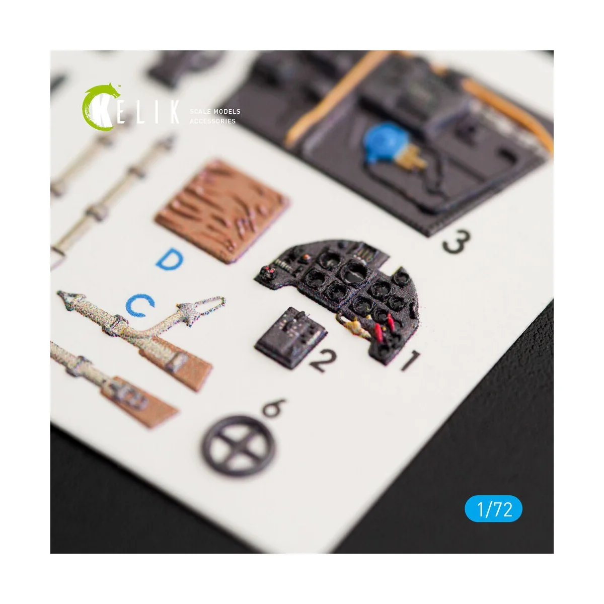 BF109-10G interior 3D decals for Fine Molds kit, 1/72 - Kelik K72010