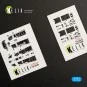 F-16I Sufa interior 3D decals for Kinetic kit, 1/72 - Kelik K72016