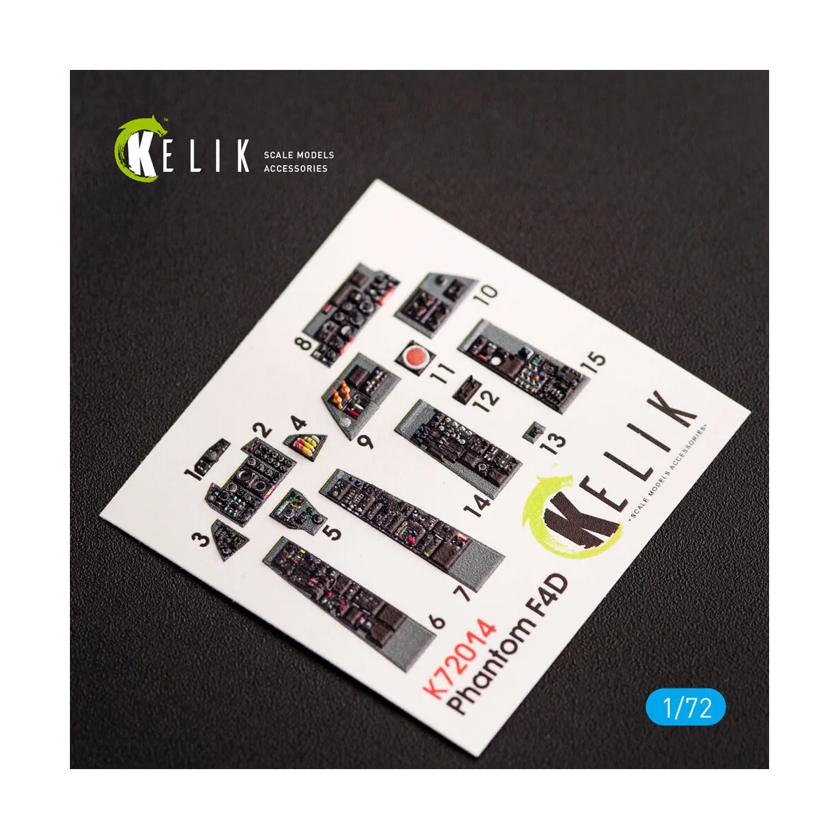 F-4D Phantom II interior 3D decals for FineMolds kit, 1/72 - Kelik ...