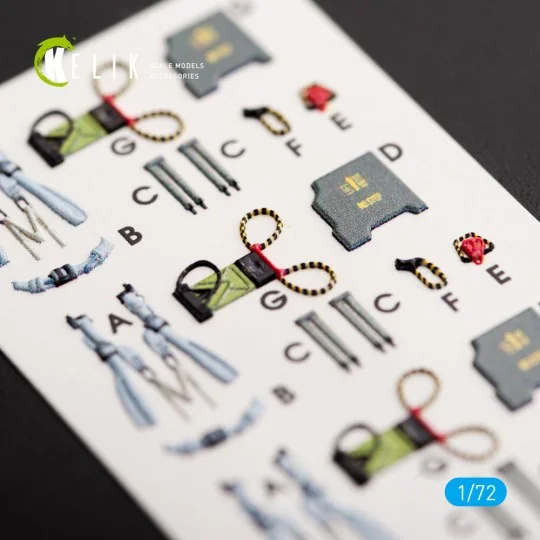 F-4D Phantom II interior 3D decals for FineMolds kit, 1/72 - Kelik ...