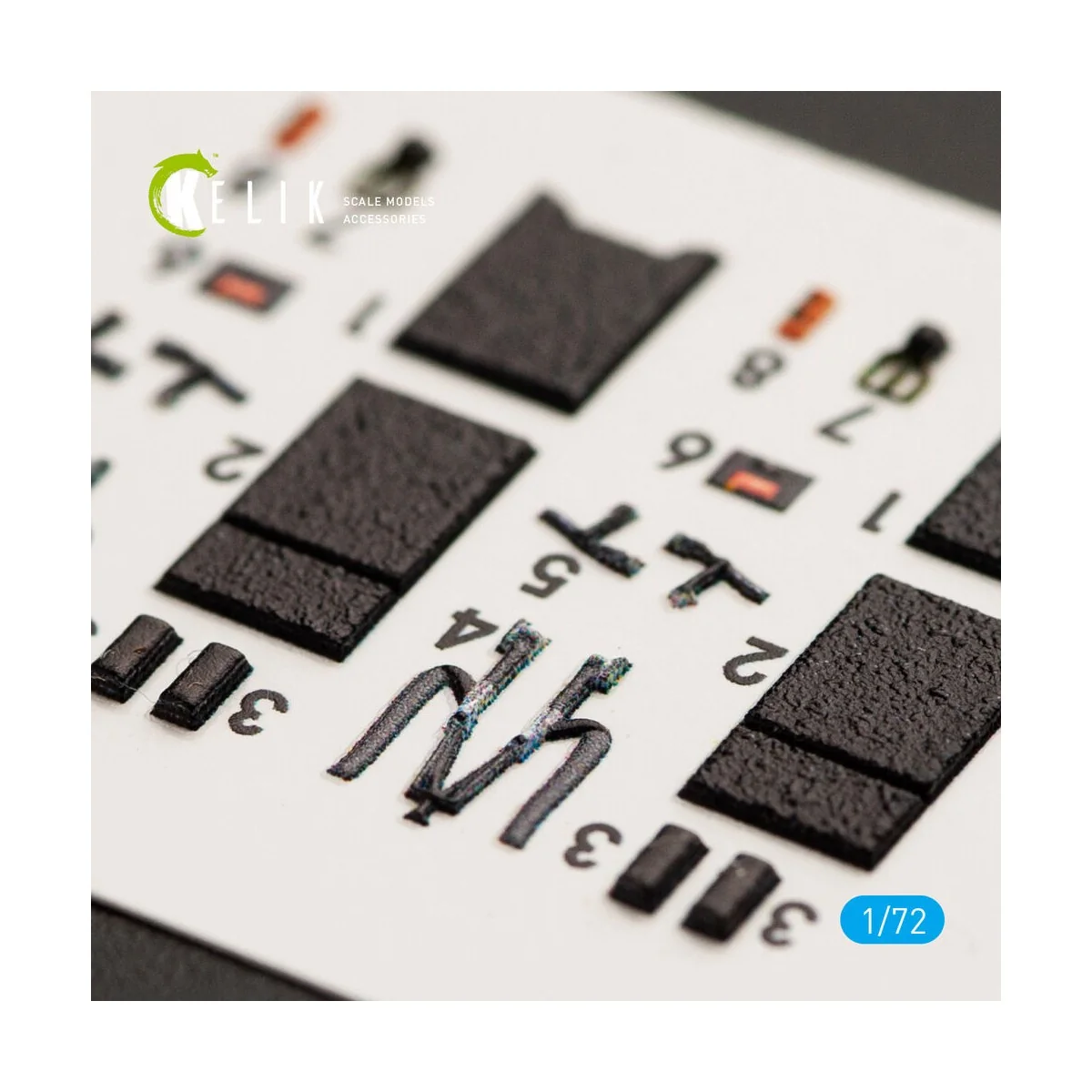 F-16I Sufa interior 3D decals for Kinetic kit, 1/72 - Kelik K72016