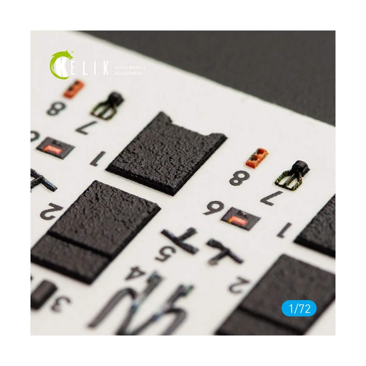 F-16I Sufa interior 3D decals for Kinetic kit, 1/72 - Kelik K72016