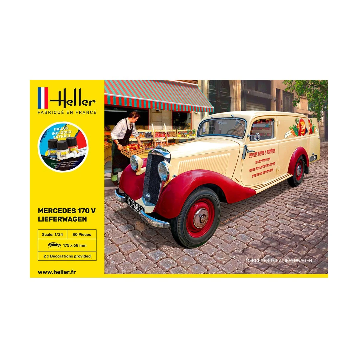 STARTER KIT MB 170 Lieferwagen, 1/24 - Heller 56736 STARTER KIT MB 170 Lieferwagen, 1/24 - Heller 56736