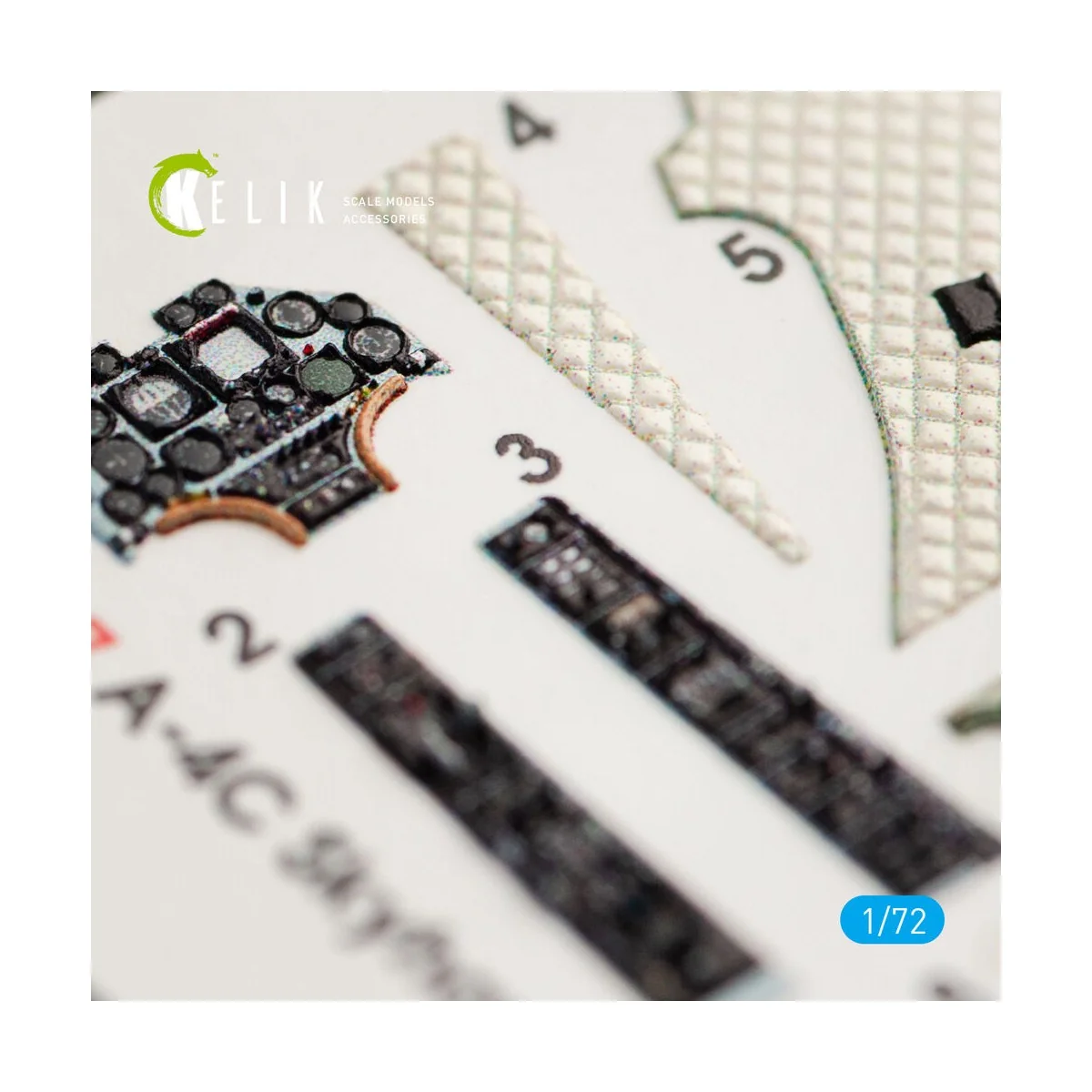 A-4C Skyhawk interior 3D decals for Fujimi/Hobby 2000 kit, 1/72 - K...