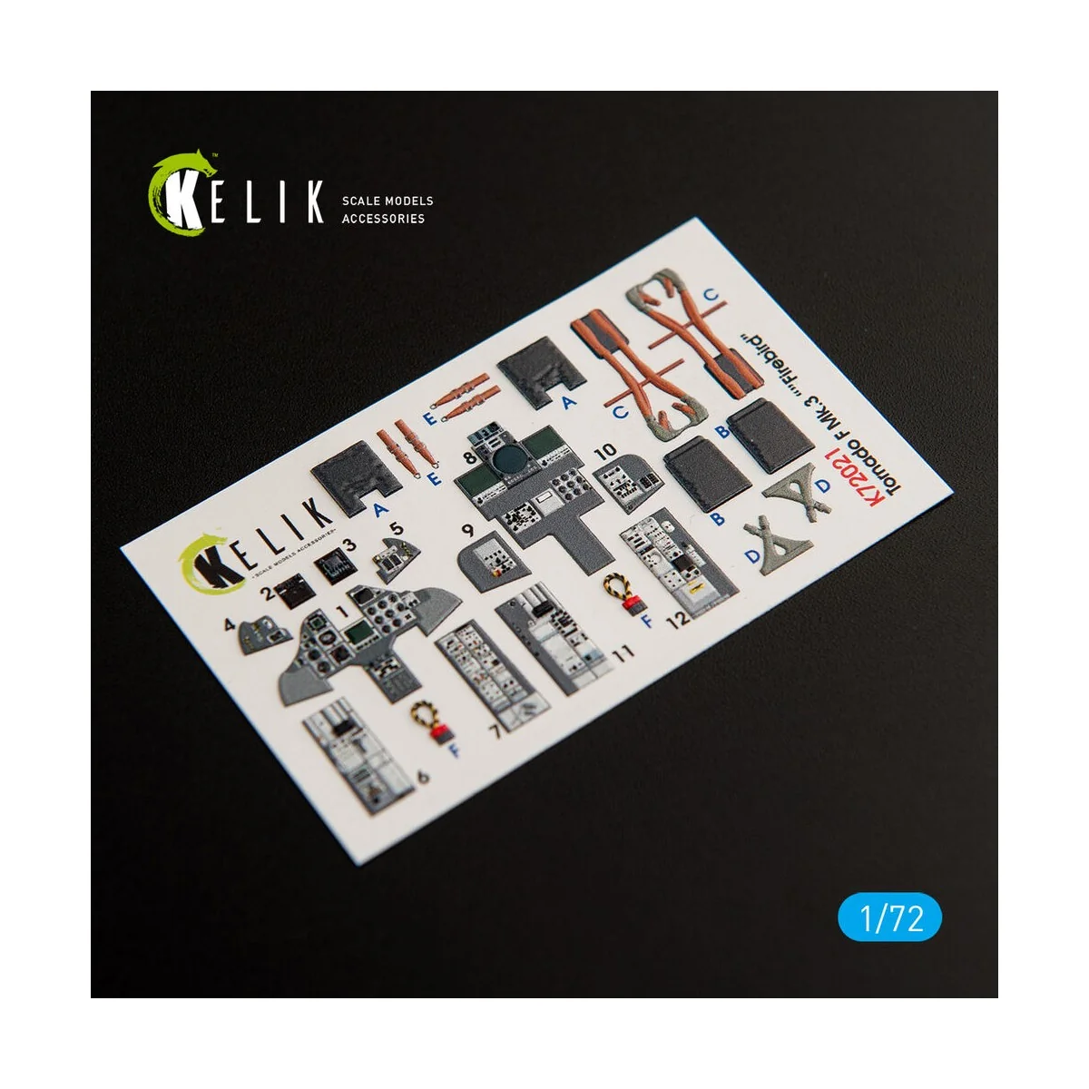 Tornado F Mk.3 Firebird interior 3D decals for Hasegawa, 1/72 - Kel...