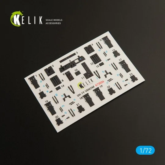 UH-1Y Venom interior 3D decals for Dream Model kit, 1/72 - Kelik K7...