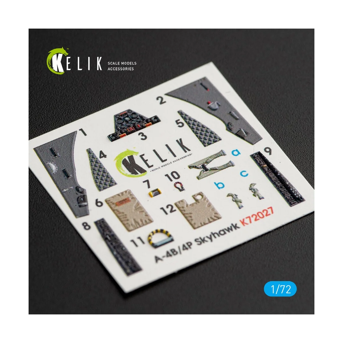 A-4(B, P) Skyhawk interior 3D decals for Airfix kit, 1/72 - Kelik K...