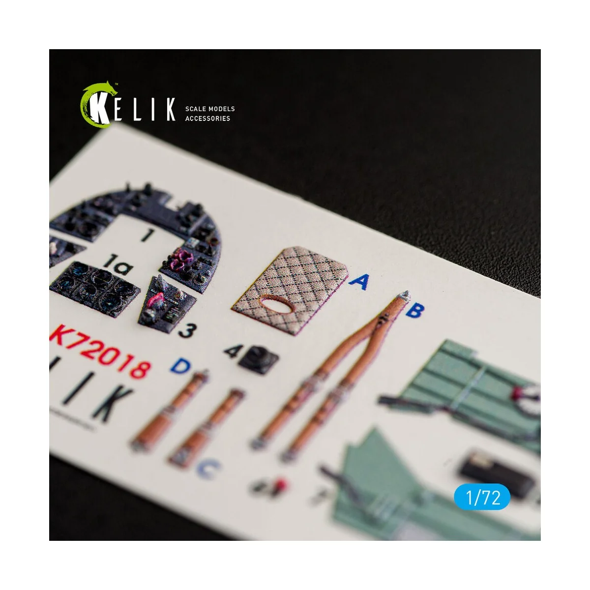 Hawker Typhoon Mk.IB interior 3D decals for Airfix kit, 1/72 - Keli...