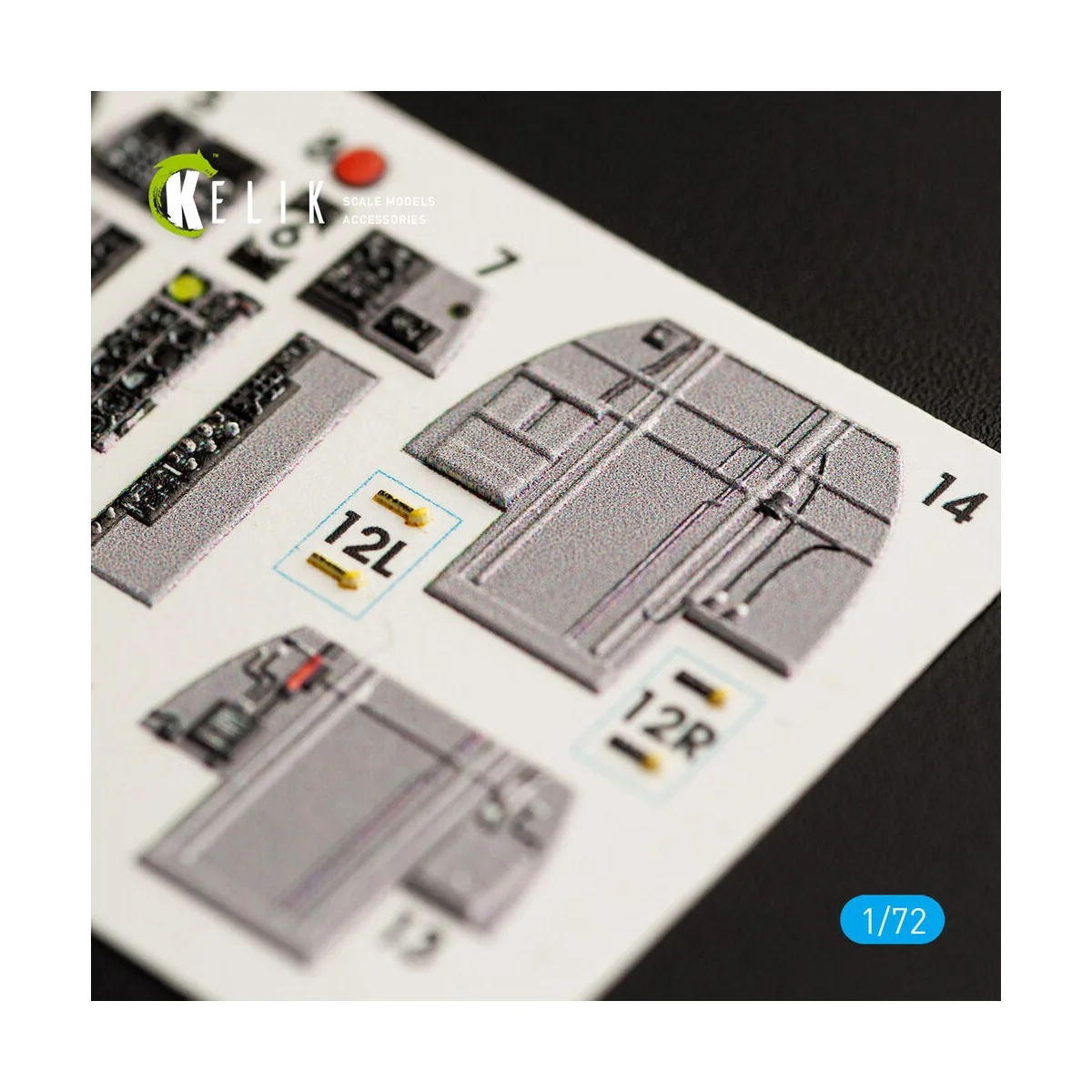 RF-4E Phantom II interior 3D decals for Hasegawa kit, 1/72 - Kelik ...