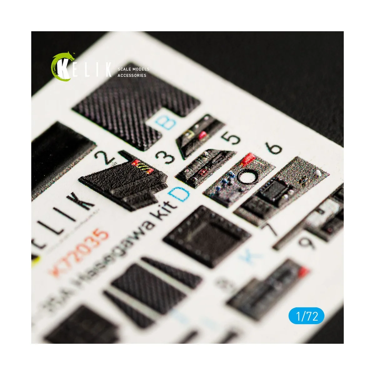 F-35A interior 3D decals for Hasegawa kit, 1/72 - Kelik K72035