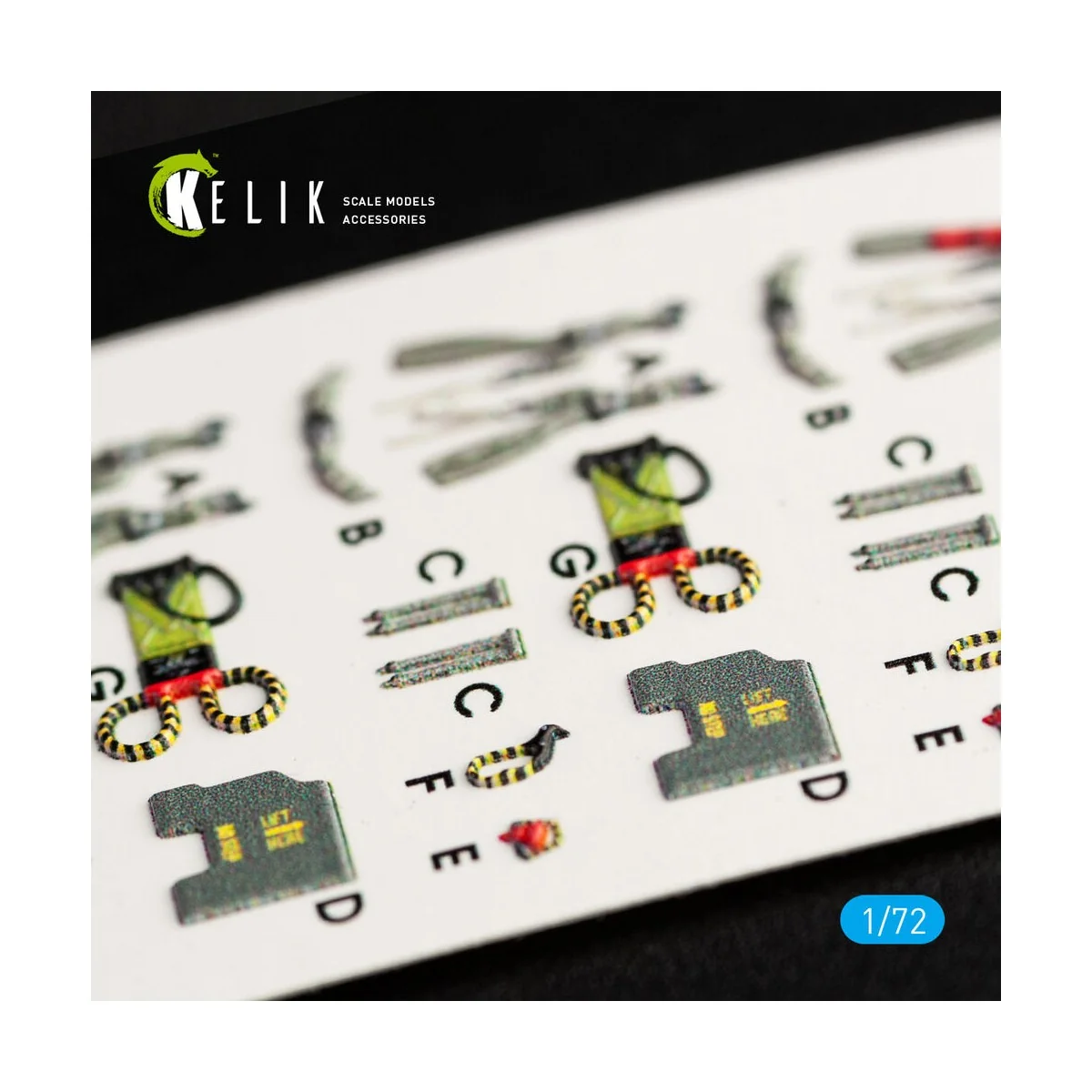 RF-4E Phantom II interior 3D decals for Hasegawa kit, 1/72 - Kelik ...