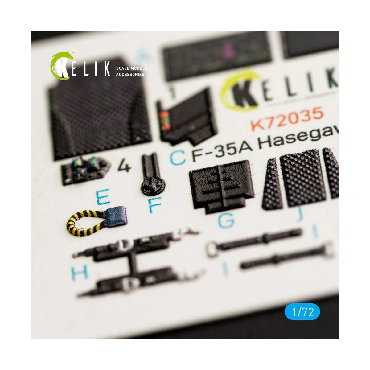 F-35A interior 3D decals for Hasegawa kit, 1/72 - Kelik K72035