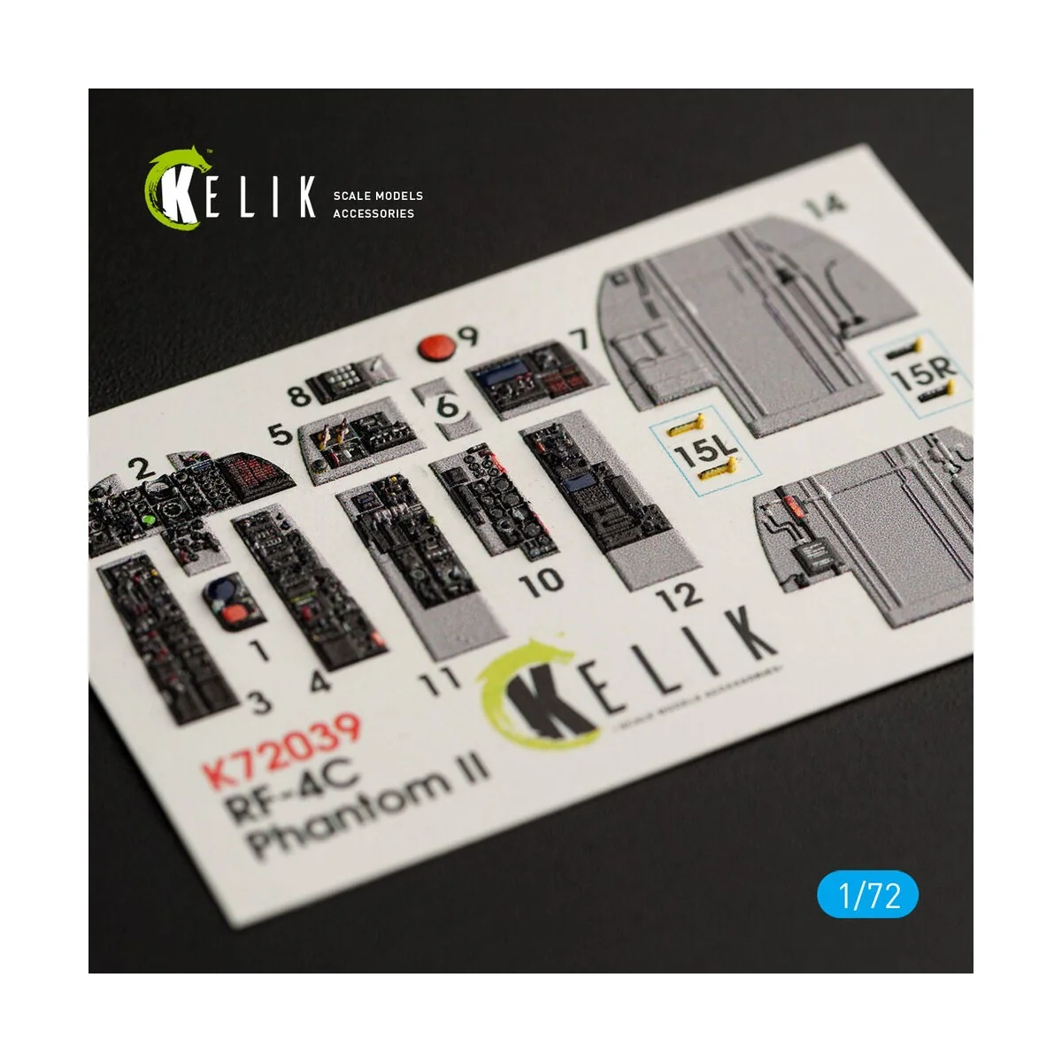 RF-4C Phantom II interior 3D decals for Hasegawa kit, 1/72 - Kelik ...