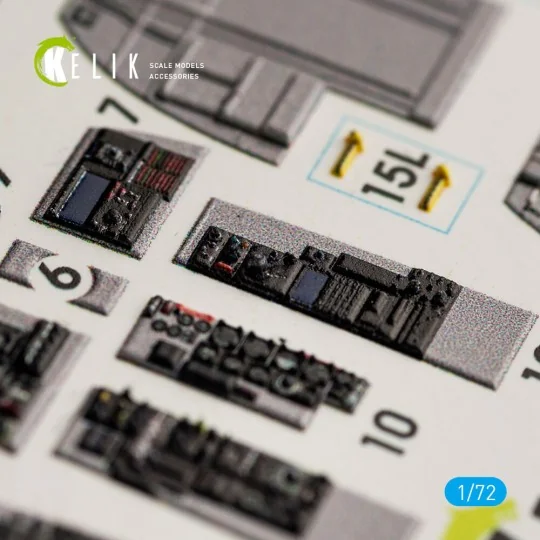 RF-4C Phantom II interior 3D decals for Hasegawa kit, 1/72 - Kelik ...
