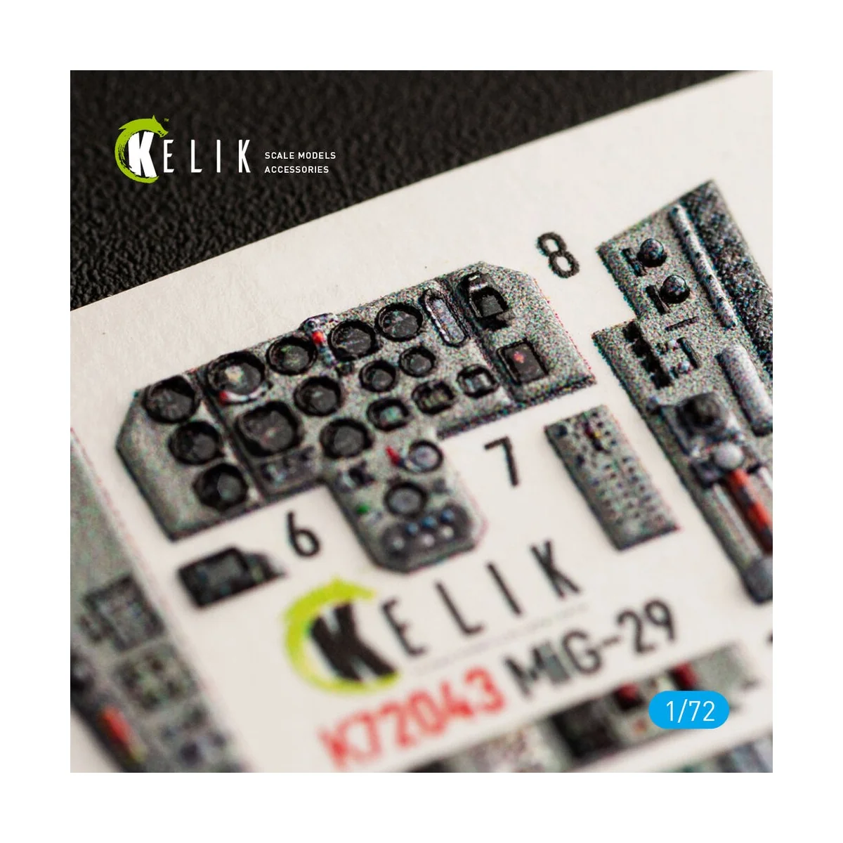 MiG-29 Fulcrum-A 9-12 interior 3D decals for GWH kit, 1/72 - Kelik ...