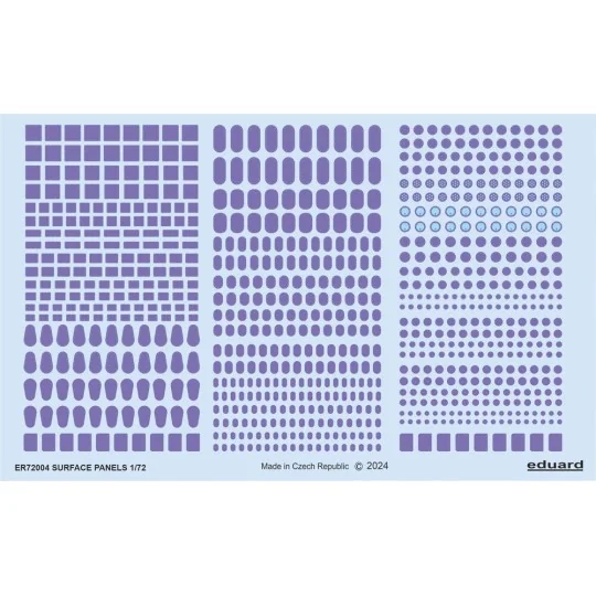 Surface panels 1/72 - Eduard Accessories ER72004