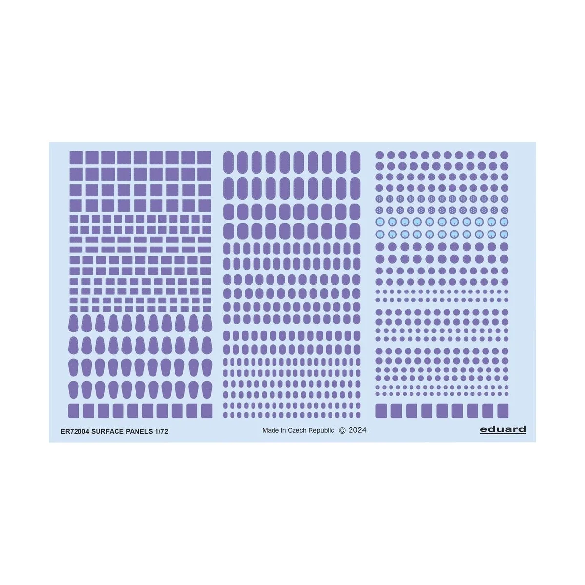 Surface panels, 1/72 - Eduard Accessories ER72004