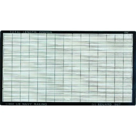 US Navy Reling Fotoätzsatz, 1/350 - Eduard Accessories 99001