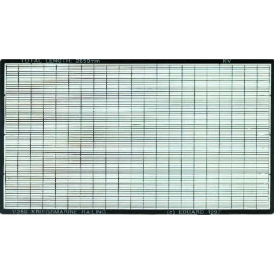 Kriegsmarine Reling Fotoätzsatz - Eduard Accessories 99010