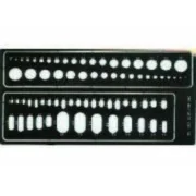 Kreise und Ovale Gravierschablone - Eduard Accessories 00001