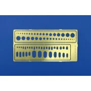 Kreise und Ovale Gravierschablone, 1/72 - Eduard Accessories 00001