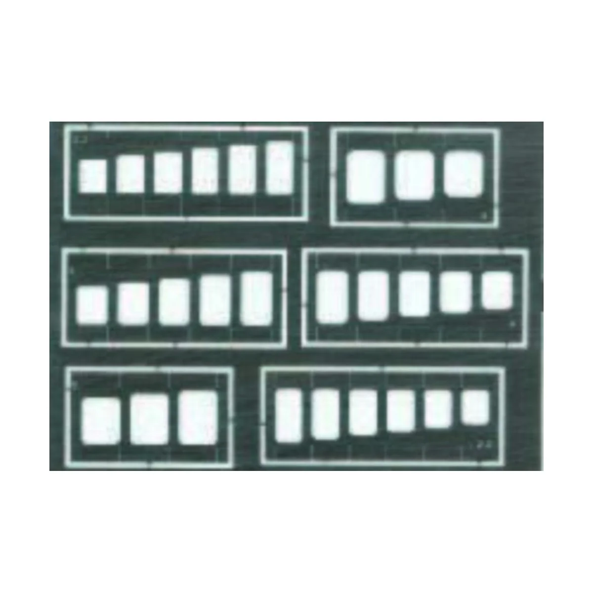 Quadrate und Rechtecke Gravierschablone - Eduard Accessories 00002