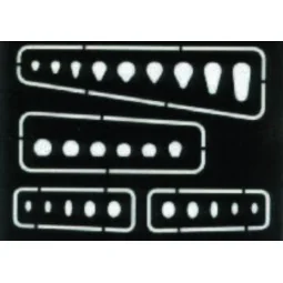 Ovale und längliche Abdeckungen Gravierschablone - Eduard Accessori...