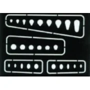 Ovale und längliche Abdeckungen Gravierschablone, 1/72 - Eduard Acc...