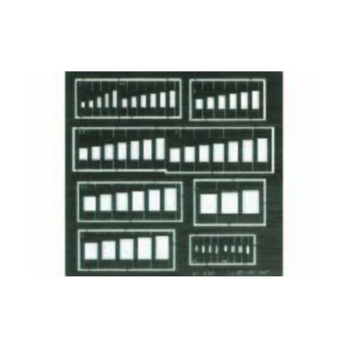 Rechtecke Gravierschablone, 1/72 - Eduard Accessories 00005