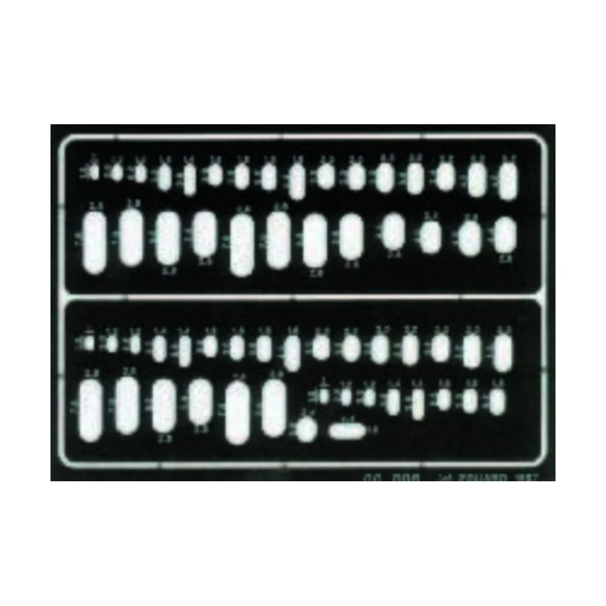 Ovale Gravierschablone - Eduard Accessories 00006